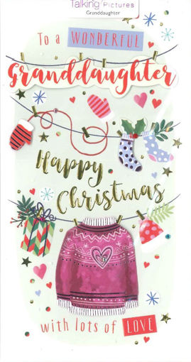 Picture of GRANDDAUGHTER CHRISTMAS CARD